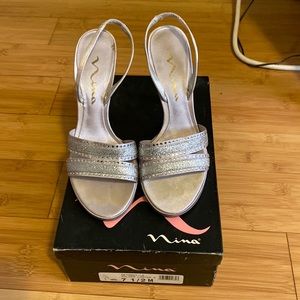Getaway LS Silver Luster Heels